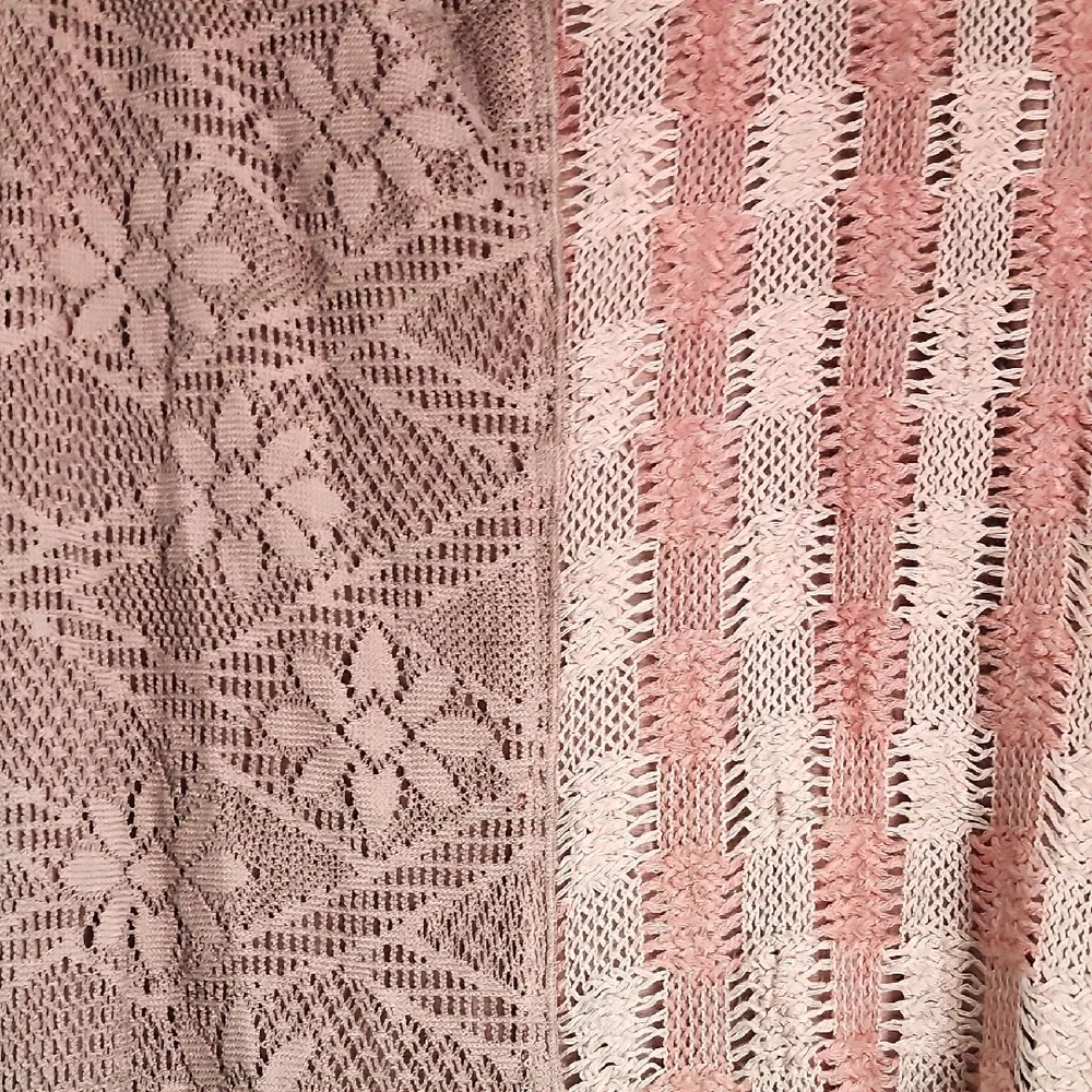 Elegant Women's Lace Blouse in Pink and Brown - Picture 8 of 8